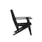 Flash Furniture Tolleson 5-Pc Adirondack Dining Set w/48-in Rnd Recycled HDPE Table and 4 Chairs w/Cupholders, Blk LE-HMP-248-2037-BLK-GG - alternate 10